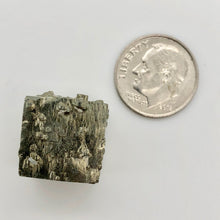 Load image into Gallery viewer, Pyrite Cube Display Specimen! W/Quartz! |.5x.5x.5mm | silver | cube | 1 each | - PremiumBead Alternate Image 6