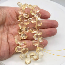 Load image into Gallery viewer, Citrine Faceted Briolette Bead Strand | 12x11 to 16x11x7mm | Golden | 86g |