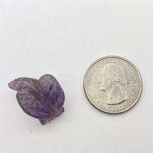 Load image into Gallery viewer, 2 Soaring Carved Amethyst Eagle Beads | 20.5x16x11.5mm | Purple/Grey - PremiumBead Alternate Image 4