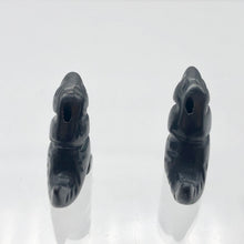 Load image into Gallery viewer, T-Rex Dinosaur 2 Carved Hematite Tyrannosaurus Rex Beads | 21x18x8mm | Graphite - PremiumBead Alternate Image 9