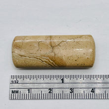 Load image into Gallery viewer, Earthy Leopard Skin Jasper Rectangle Bead | 40x16x7mm | 1 Bead |