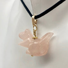 Load image into Gallery viewer, Charm! Rose Quartz Squirrel 14kgf Pendant - PremiumBead Alternate Image 9
