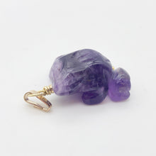 Load image into Gallery viewer, Ribbit Amethyst Frog 14Kgf Pendant 509266AMG - PremiumBead Primary Image 1