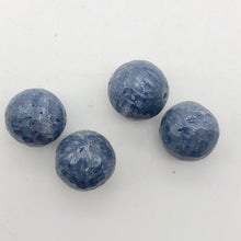 Load image into Gallery viewer, 4 Faceted 14mm Blue Sponge Coral Beads 004658 - PremiumBead Alternate Image 2