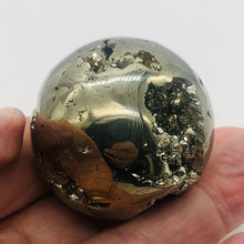 Load image into Gallery viewer, Pyrite Scry Crystal Round | Golden | 1 Sphere | 45mm | 169g |