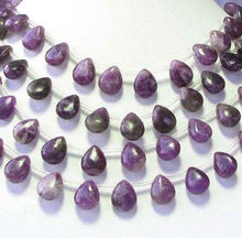 Load image into Gallery viewer, Wild Purple Lepidolite 10x8x4mm Briolette Bead Strand 108938 - PremiumBead Alternate Image 3