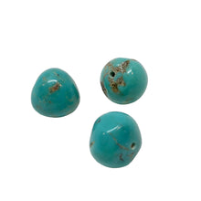 Load image into Gallery viewer, 3 Natural Turquoise 12.5x9 to 12x11.5mm Nuggety Beads 2191