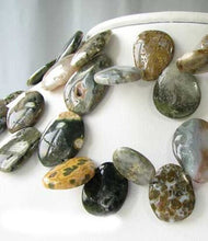 Load image into Gallery viewer, Smooth Ocean Jasper Briolette Bead 8 inch Strand 9469HS - PremiumBead Primary Image 1