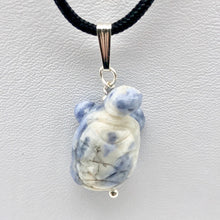 Load image into Gallery viewer, Charming! Unique Sodalite Turtle & Silver Pendant - PremiumBead Alternate Image 6