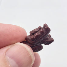Load image into Gallery viewer, 2 Brecciated Jasper Hand Carved Winged Dragon Beads | 22x13.5x8mm | Red - PremiumBead Alternate Image 7