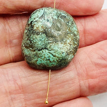 Load image into Gallery viewer, Genuine Natural Turquoise Focus or Master Bead| 49cts| 22x20x16| Blue Brown | 1|