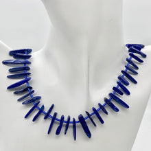 Load image into Gallery viewer, Stunning Natural Lapis Pendant Bead Strand | 15x3x5 to 28x4x5mm | Blue | 58 bds| - PremiumBead Primary Image 1