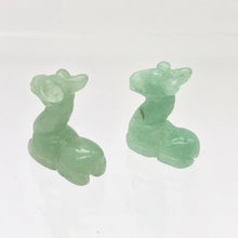Load image into Gallery viewer, Graceful 2 Carved Aventurine Giraffe Beads | 20.5x16.5x9mm | Green - PremiumBead Alternate Image 8