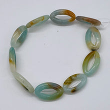 Load image into Gallery viewer, Picture Frame Amazonite Oval Bead 8 inch Strand 9368CHS