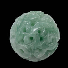 Load image into Gallery viewer, Jade AAA Carved Round Bead | 16mm | Green | 1 Bead |