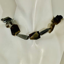 Load image into Gallery viewer, Grey Moonstone 80g Faceted Nugget Beads Strand | 15 1/2" | Black Green | 19 |