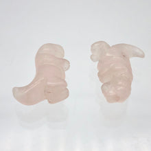Load image into Gallery viewer, T-Rex Dinosaur 2 Rose Quartz Tyrannosaurus Rex Beads | 20x18x8mm | Pink - PremiumBead Alternate Image 8