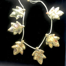 Load image into Gallery viewer, Rhyolite/Rainforest Jasper Leaf | 38x30x5mm to 32x25x4mm | Green Tan | 2 Beads