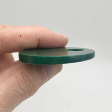 Load image into Gallery viewer, Green African Jade 50mm Pi Circle Pendant Bead - PremiumBead Alternate Image 7