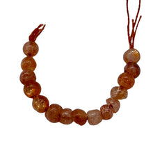 Load image into Gallery viewer, Sunstone Parcel of Round Beads | 3 mm | Orange | 15 Beads |