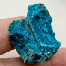 Load image into Gallery viewer, Chrysocolla Display Specimen - Beautiful Striations of Blue and Teal | 1.5x1.13x1.38" |