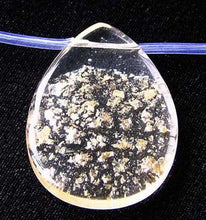 Load image into Gallery viewer, 1 Sparkly Golden Syn. Quartz 35x25mm Pendant Bead 8055 - PremiumBead Alternate Image 2