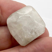 Load image into Gallery viewer, White Clear Spodumene Kunzite Rectangular Pendant Bead | 23x23x10mm | 1 Bead |