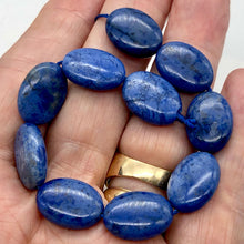Load image into Gallery viewer, Dumorterite Oval Stone Half Strand | 18x13x7 | Blue | 10 Bead(s) |