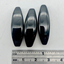 Load image into Gallery viewer, Rare! 3 Elegant Natural Onyx 4-Sided Rice Beads 004650 - PremiumBead Alternate Image 3