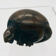 Load image into Gallery viewer, Escaping the Egg Lizard Teak Ojime/Netsuke Bead - PremiumBead Primary Image 1