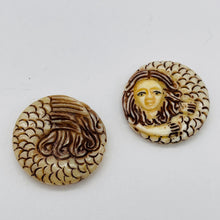 Load image into Gallery viewer, Cozy Hand Carved Mermaid Centerpiece Bead 4830H
