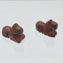 Load image into Gallery viewer, 2 Carved Brecciated Jasper Horse Pony Beads - PremiumBead Alternate Image 6