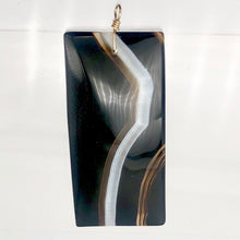 Load image into Gallery viewer, Semi Precious Stone Jewelry Sardonyx Agate Necklace Pendant 14Kgf | 3" Long |