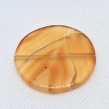 Load image into Gallery viewer, Red/Orange Sardonyx Agate Coin 35mm Pendant Bead 6851 - PremiumBead Primary Image 1