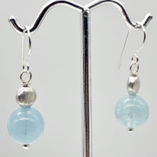Load image into Gallery viewer, Aquamarine Sterling Silver Drop earrings | 1 pair | Blue | 1 Earrings |