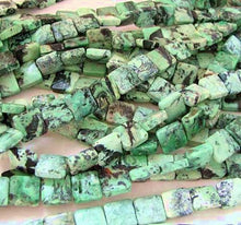 Load image into Gallery viewer, 4 Beads of Mojito Mint Green Turquoise Square Coin Beads 7412C - PremiumBead Alternate Image 2