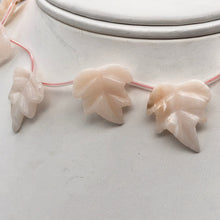Load image into Gallery viewer, 7 Light Pink Peruvian Opal 19x17mm Leaf Briolette Beads 10823B - PremiumBead Primary Image 1