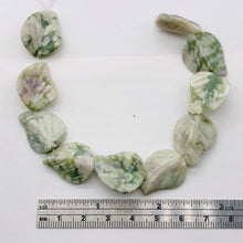 Load image into Gallery viewer, Hand Carved Harmony Stone Leaf Bead Strand 110165