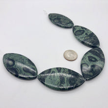 Load image into Gallery viewer, 1 Green Kambaba Swirling Nebula Jasper 66x34mm Pendant Marquis Bead 8716B - PremiumBead Alternate Image 3