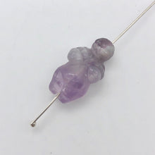 Load image into Gallery viewer, 2 Hand Carved Amethyst Goddess of Willendorf Beads | 20x9x7mm | Purple - PremiumBead Alternate Image 4
