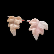 Load image into Gallery viewer, 7 Pink Peruvian Opal 19x17mm Leaf Briolette Beads for Jewelry Making 10823D