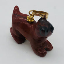 Load image into Gallery viewer, Brecciated Jasper Red Panda Bear 14K Gold Filled Pendant | 1" Long | Red | 1 |