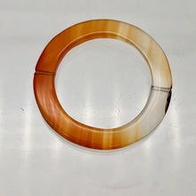 Load image into Gallery viewer, Carnelian Agate Picture Frame Bead | 37x3.5mm | Orange | 23mm opening |