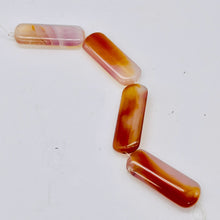 Load image into Gallery viewer, Red Orange Sardonyx 41x16mm Pendant Bead 6.5" Strand 9589BHS