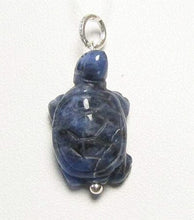 Load image into Gallery viewer, Charming! Sodalite Turtle &amp; Silver Pendant - PremiumBead Primary Image 1
