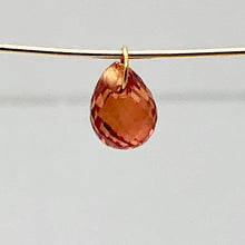 Load image into Gallery viewer, .74cts Natural Red Ruby 18K Briolette Bead Pendant | 5.5x4mm |