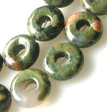 Load image into Gallery viewer, Raintree Rhyolite Jasper Pi Circle Bead 8 inchStrand (16 Beads) 9529HS - PremiumBead Alternate Image 2