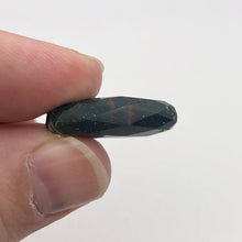 Load image into Gallery viewer, Hand Faceted 3 Bloodstone Focal Pendant Bead | 26-23mm | Green/Red | 6214 - PremiumBead Alternate Image 2