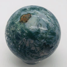 Load image into Gallery viewer, Moss Agate Scry Sphere Round | 3" | Green/White | 1 Sphere |