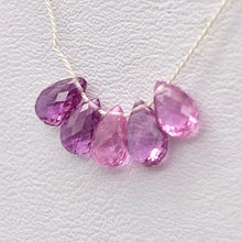 Load image into Gallery viewer, 1 AAA Natural Brilliant Pink Sapphire .6cts Briolette Bead 5899D - PremiumBead Alternate Image 6